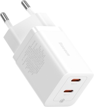 Baseus Szybka Ładowarka GaN5 40W 2xUSB-C