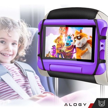 АВТОДЕРЖАТЕЛЬ ДЛЯ ПЛАНШЕТА И ТЕЛЕФОНА НА ПОДГОЛОВНИКЕ АВТОМОБИЛЯ STRONG VELCRO