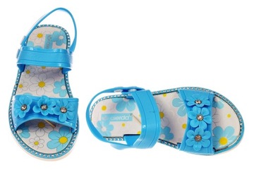 ДЕТСКИЕ САНДАЛИИ, РЕГУЛИРУЕМЫЙ РЕМЕНЬ, ДЕКОРАТИВНЫЕ ЦВЕТЫ, размер 6417. 34
