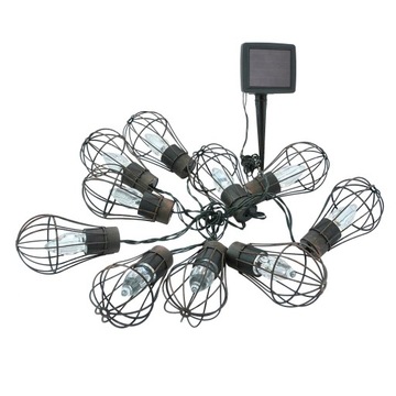 SANICO Girlanda solarna Lofcik 10LED ciepły biały