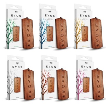 K2 EVOS ZESTAW ZAPACHÓW ZAWIESZKI DREWNIANE 6szt