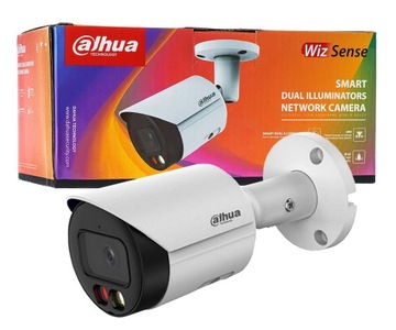 Kamera IP DAHUA do Domu 2 Oświetlacze IR + LED IPC-HFW2549S-S-IL-0280B 5MPx