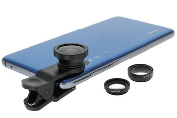 Zestaw soczewki 3w1 statyw do IPHONE XS