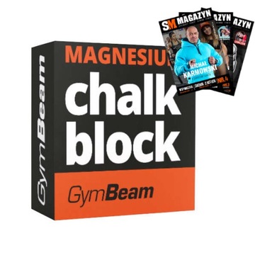 GYMBEAM MAGNEZJA W KOSTCE KREDA SPORTOWA WĘGLAN MAGNEZU MOCNY CHWYT 56g