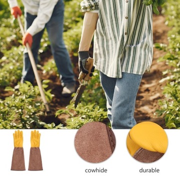 ДЛИННЫЕ САДОВЫЕ ПЕРЧАТКИ С ЗАЩИТОЙ ПОРЕЗОВ