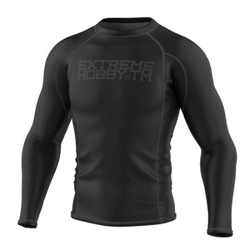 Rashguard Męski z długim rekawem czarny TRACE 2XL