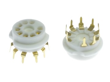 КЕРАМИЧЕСКАЯ РОЗЕТКА 9PIN PCB5 NOVAL ECC83 ECC82