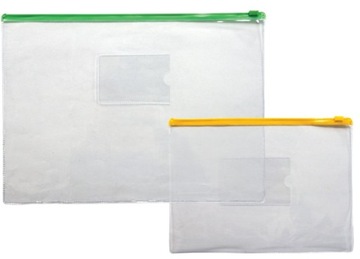 Teczka ZIP BAG strunowa z suwakiem A4 5 kolorów