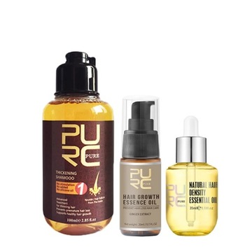 PURC Szampon Zestaw Oleju Do Wzrostu Włosów Ginger Essence Anti Utrata