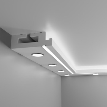 Sufit halogenowy z profilem LED MPGLED12-1 60x160
