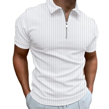 POLÓWKA MĘSKA KOSZULKA POLO BIZNESOWA WZORY, 3XL