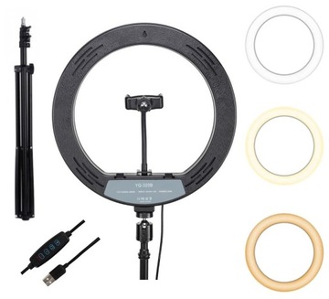 Кольцевой светильник для селфи, 80 Вт, штатив для макияжа, тату-салона, 220, держатель