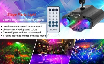 Сценические лазерные лучи с 72 узорами и дистанционным управлением