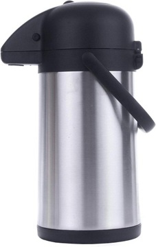 HI Airpot dzbanek z pompką, termos, 2,2 l, na kemping, stal nierdzewna OPIS