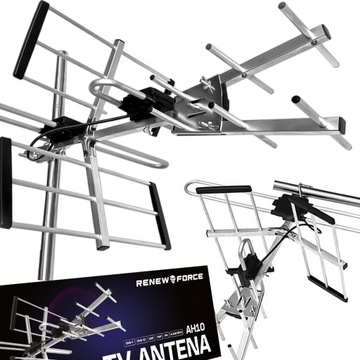 Antena DVBT2 do TV Naziemnej ZEWNĘTRZNA Kierunkowa Combo MUX8 HD 4K LTE VHF