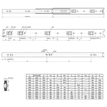 Направляющая шарикоподшипниковая H-45, REJS L-450