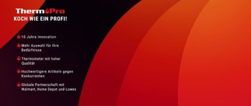 Пирометр ThermoPro TP30, инфракрасный термометр, лазерный измеритель температуры...