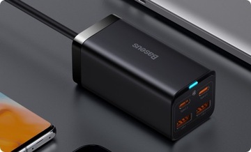 МОЩНОЕ СЕТЕВОЕ ЗАРЯДНОЕ УСТРОЙСТВО BASEUS 4x USB USB-C QC4 PD 100 Вт