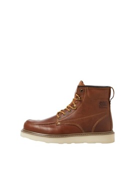 Buty skórzane Jack&Jones JFWALDGATE MOC LEATHER BOOT SN r. 45 cognac