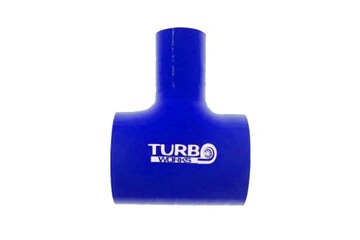 ŁĄCZNIK SILIKONOWY T-PIECE TURBOWORKS BLUE 63-25MM