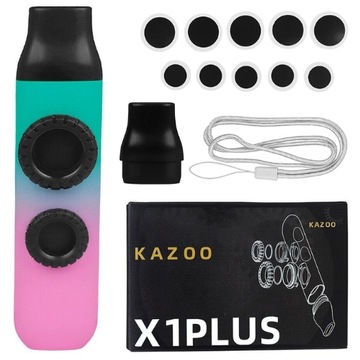 KAZOO Podwójne POWER różowo-zielone membrany smycz
