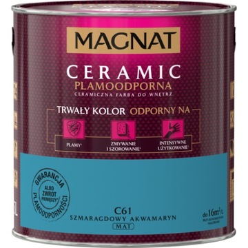 FARBA MAGNAT CERAMIC 2,5L C61 SZMARAGDOW AKWAMARYN