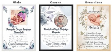 Сувенир на Святое Крещение с фото + рамка А4