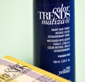 Тонер KOSSWELL Matiza 01, устраняющий желтый оттенок от БЛОНД до седины.