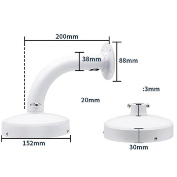 АДАПТЕР НАСТЕННОГО МОНТАЖНОГО КОРОБКИ ДЛЯ УНИВЕРСАЛЬНЫХ КАМЕР CCTV