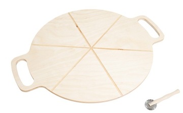 DESKA TACA DREWNIANA POD PIZZE 35 CM Gratis