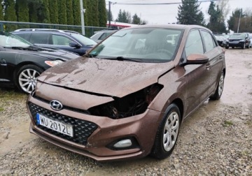 Hyundai i20 II Hatchback 5d Facelifting KAPPA 1.2 MPI 84KM 2019 Hyundai i20 2019r, 1.2 LPG. Uszkodzony przod. Jezdzi. 1.2 BenzynaLPG