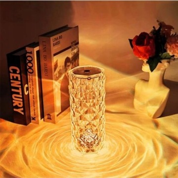 Crystal table lamp Touch the night light