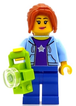 LEGO Minifigurka Dziewczyna z aparatem BAM,NOWE