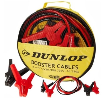 Kable rozruchowe Dunlop 2090612 2 x 3 m 220 A