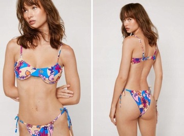 O012D29 KOMPLET BIKINI WZORZYSTY NASTY GAL 34