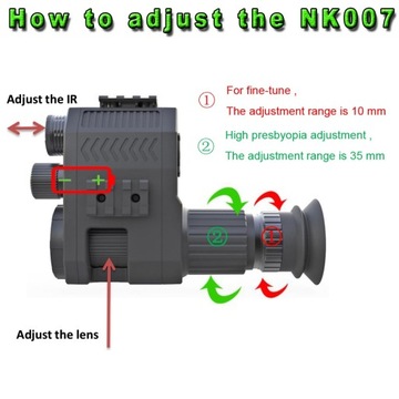 NK007 Plus 1080P Инфракрасный лазерный телескоп ночного видения