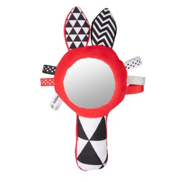 Canpol babies zabawka kontrastowa z piszczkiem i lusterkiem SENSORY TOYS
