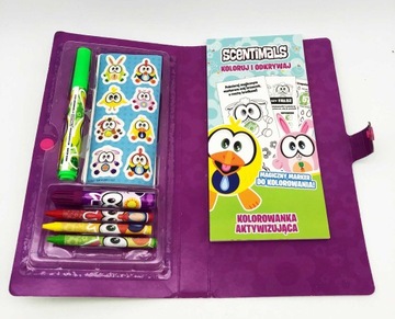 PACHNĄCY ZESTAW ARTYSTYCZNY Z KOLOROWANKĄ SCENTIMA