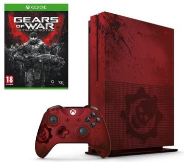 LIMITOWANA KONSOLA XBOX ONE S GEARS OF WAR 4 Czerwony 2TB/2000GB + PAD