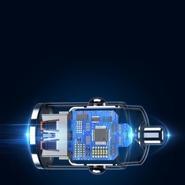 Автомобильное зарядное устройство ROCK H15 USB-A USB-C PD 30 Вт
