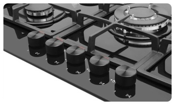 AMICA PGCA7101ApB Газовая варочная панель WOK Black Glass