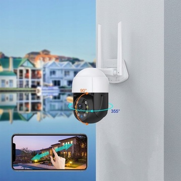 ВРАЩАЮЩАЯСЯ НАРУЖНАЯ IP-КАМЕРА WIFI 4X ZOOM 5MPx 2K