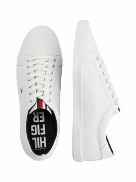 TOMMY HILFIGER BUTY MĘSKIE ICONIC LONG LACE SNEAKER WHITE r.45