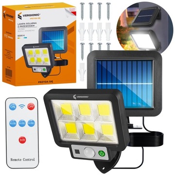 СВЕТОДИОДНАЯ СОЛНЕЧНАЯ ЛАМПА С ДАТЧИКОМ ДВИЖЕНИЯ И СУМЕРКИ, ГАЛОГЕННАЯ С КАБЕЛЕМ 3,5 М