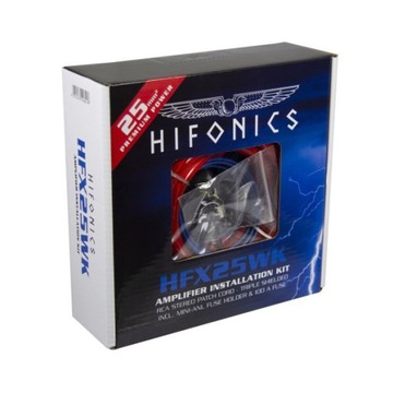 Zestaw kabli HiFonics HFX25WK do wzmacniacza 5m