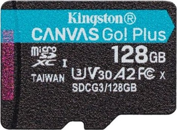 KINGSTON microSDXC Canvas Go Plus 128 ГБ + адаптер