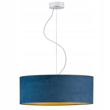 Lampa wisząca plafon sufitowa żyrandol abażur zwis LED E27 welurowa 50cm