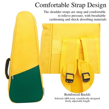 Сумка-рюкзак для укулеле 23 дюйма, сумка-рюкзак для гавайской гитары Uke