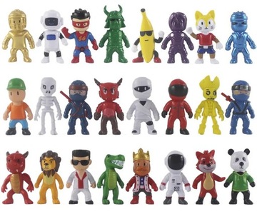 Figurki Stumble Guys Postacie z Gry 24 sztuki