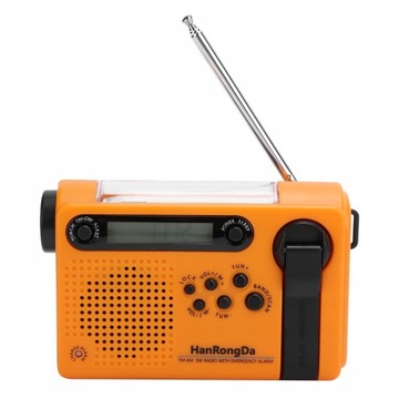 ULEPSZONE AWARYJNE RADIO Z RĘCZNĄ KORBĄ SŁONECZN